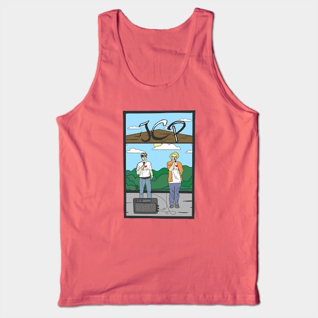 JCP Illustration Design Tank Top by JC and the Pennis Band